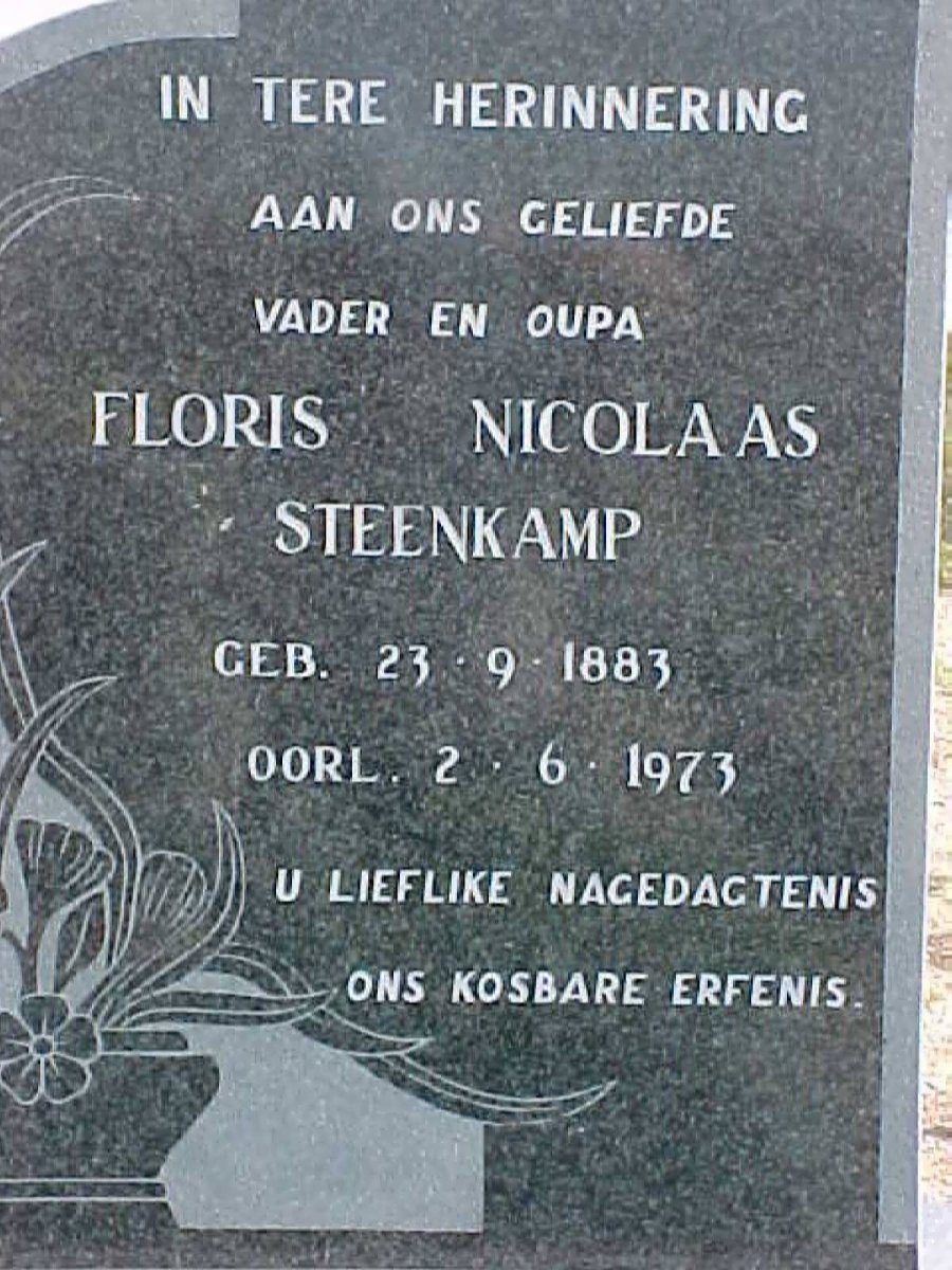 STEENKAMP Floris Nicolaas 1883-1973