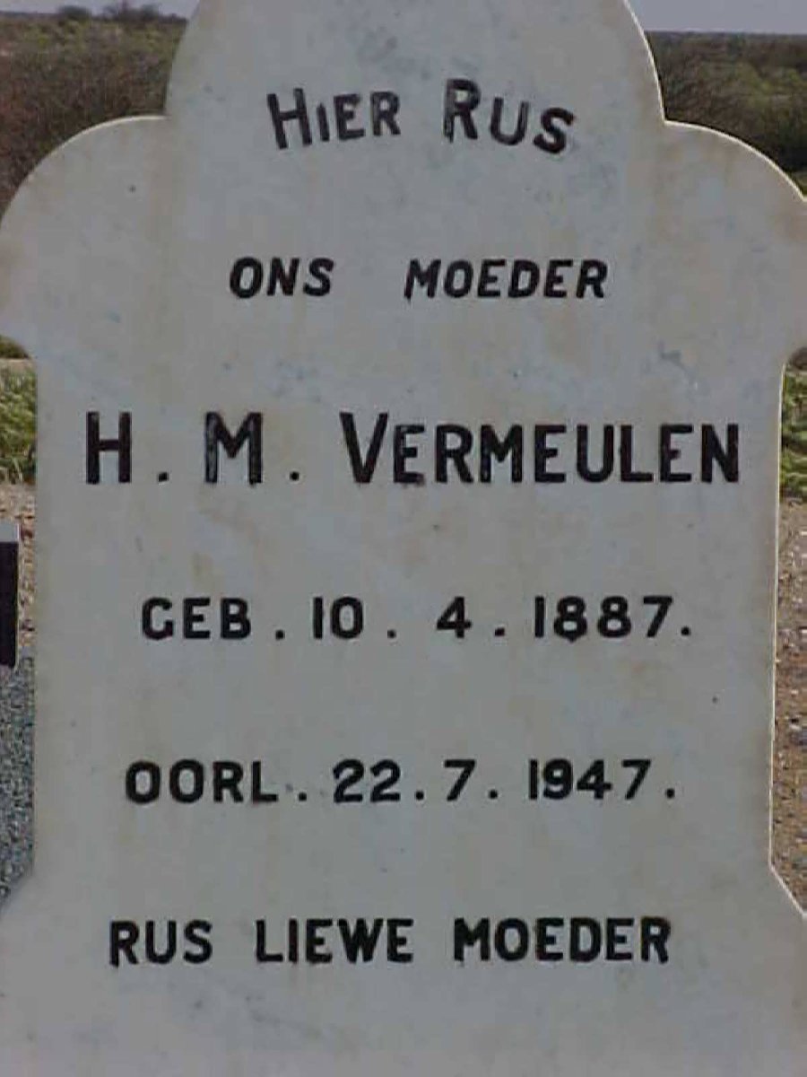 VERMEULEN H.M. 1887-1947
