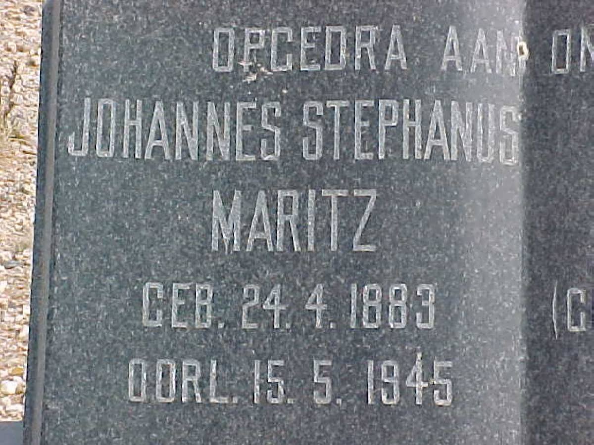 MARITZ Johannes Stephanus 1883-1945