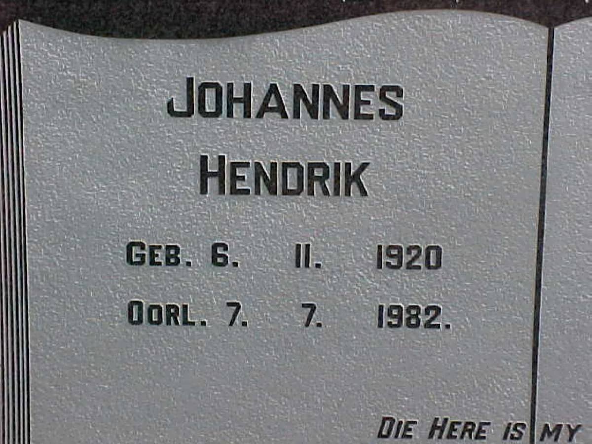 KOTZE Johannes Hendrik 1920-1982