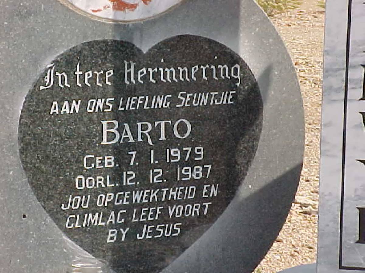 SCHALKWYK Barto, van 1979-1987