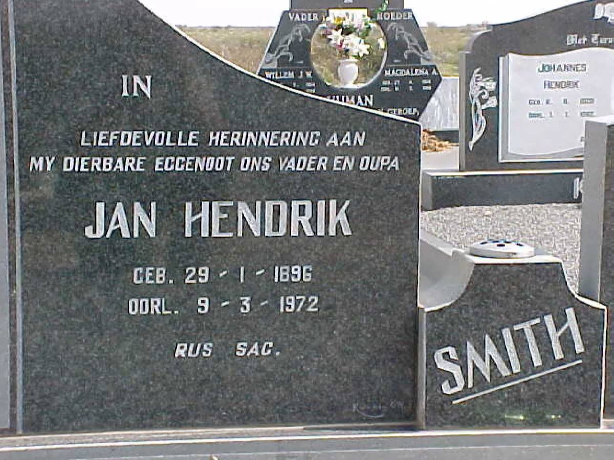 SMITH Jan Hendrik 1896-1972