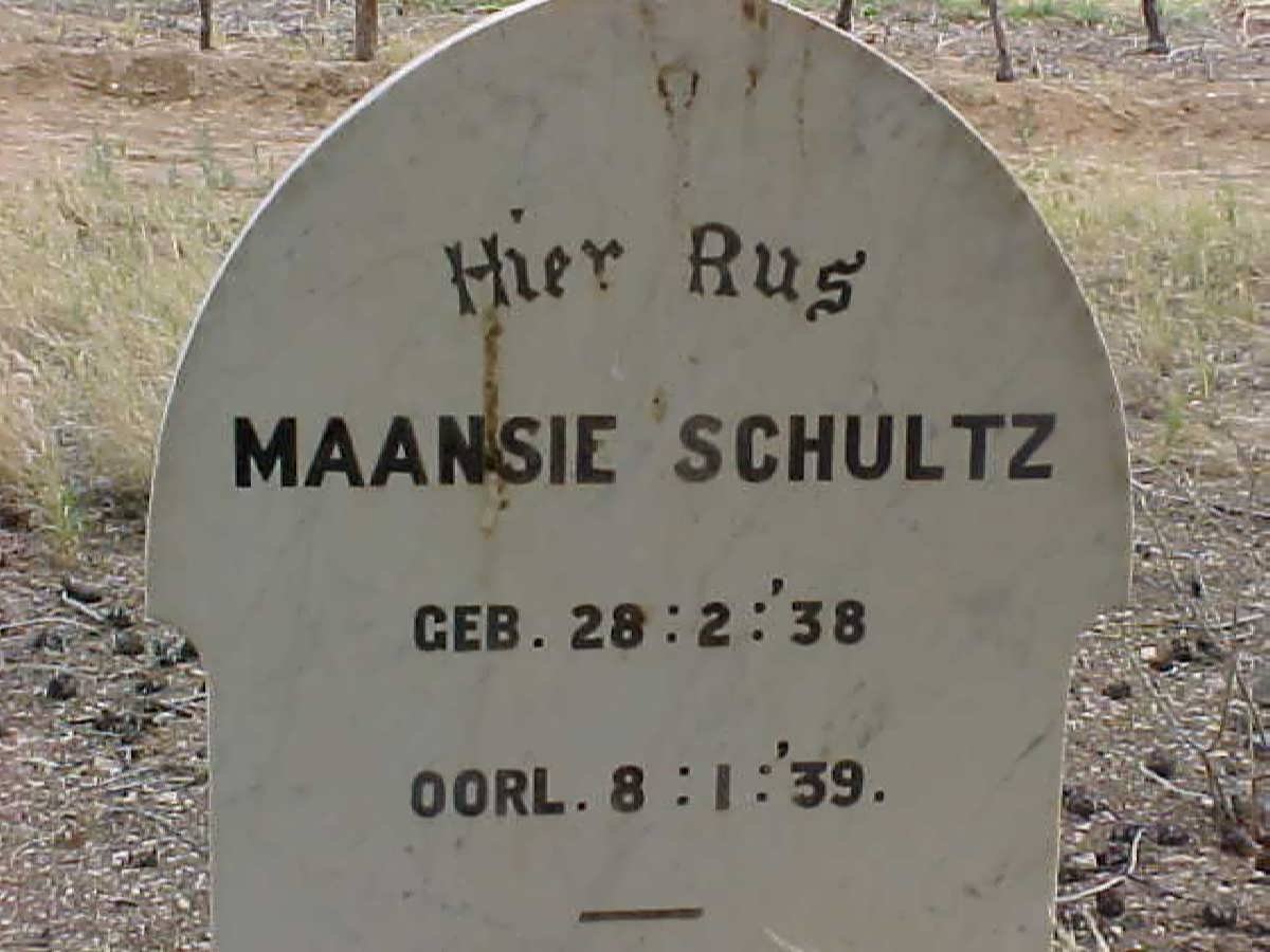 SCHULTZ Maansie 1938-1939 :: SCHULTZ Manie 1945-1948