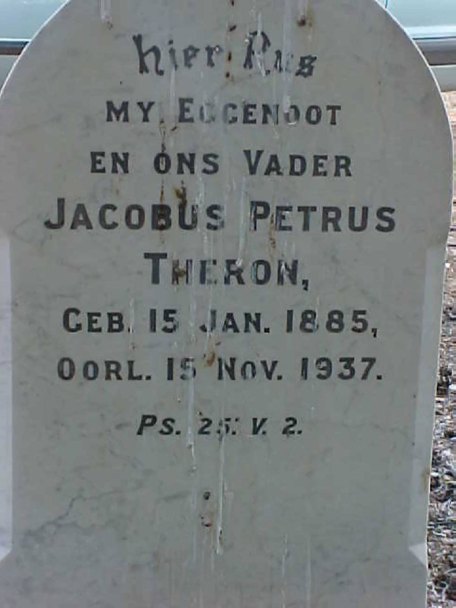 THERON Jacobus Petrus 1885-1937