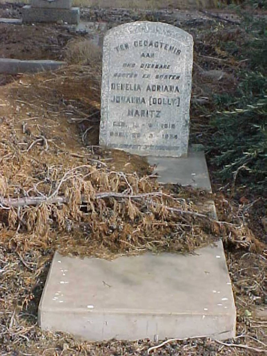 MARITZ Denelia Adriana Johanna 1918-1934