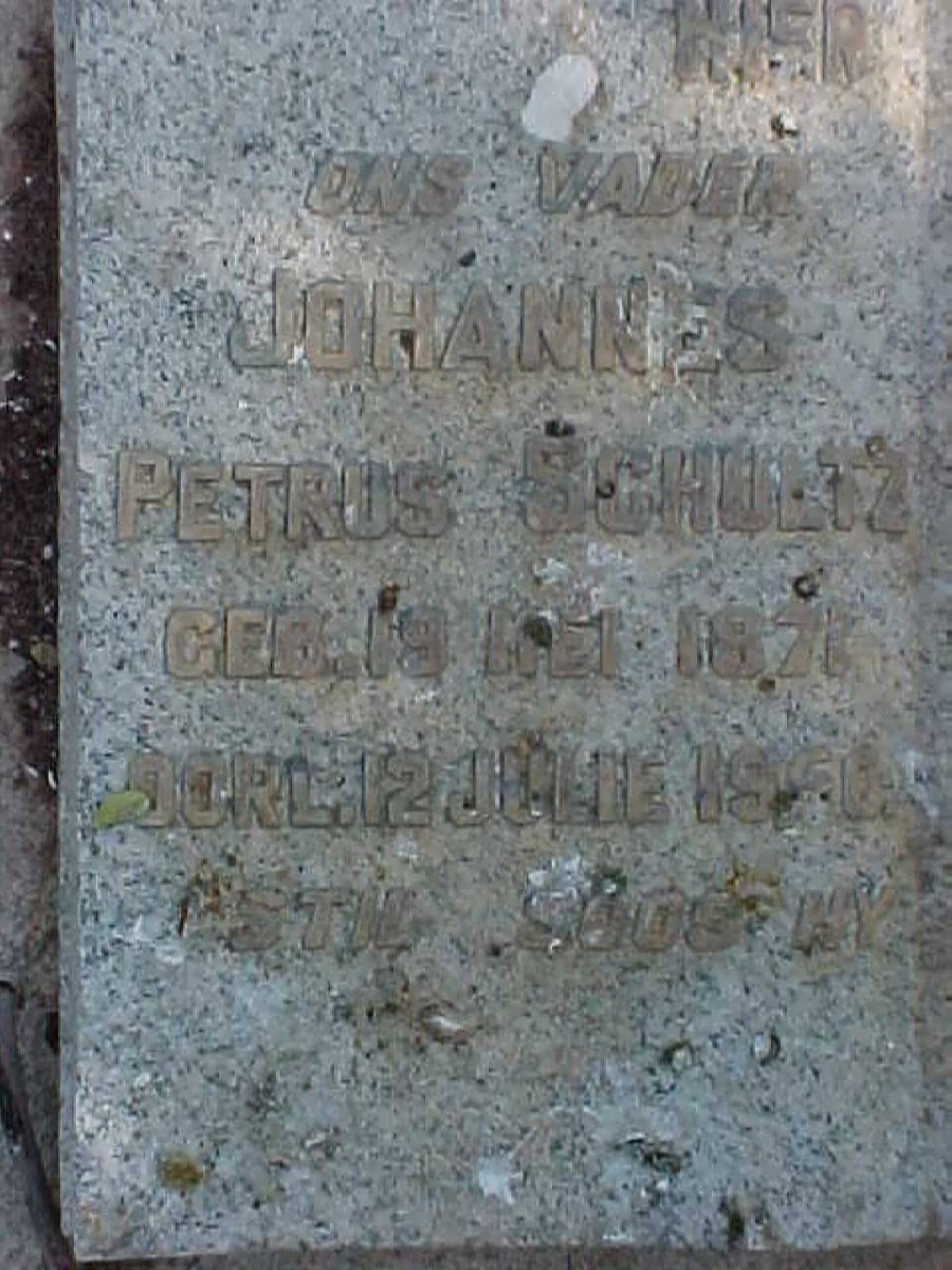 SCHULTZ Johannes Petrus 1871-1950 