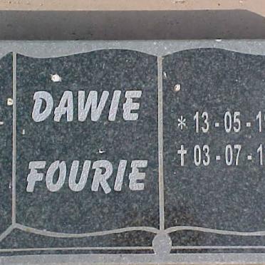 FOURIE Dawie 1924-1934