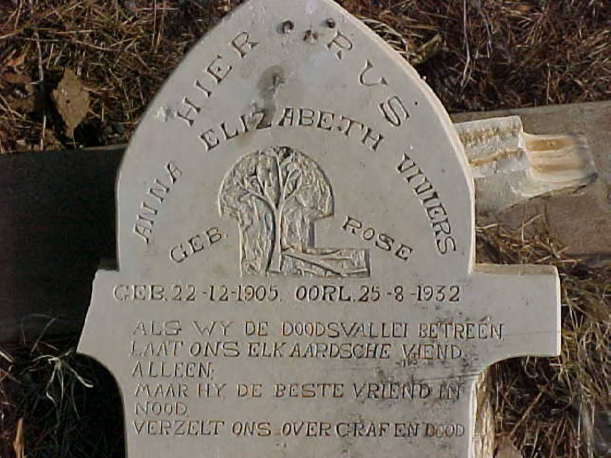 VIVIERS Anna Elizabeth nee ROSE 1905-1932