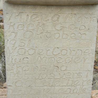 KOCK Mieta Maria 1951- 
