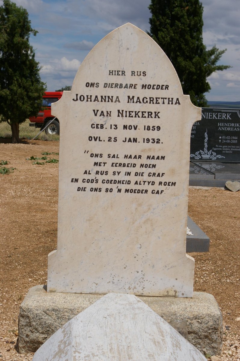 NIEKERK Johanna Magretha, van 1859-1932