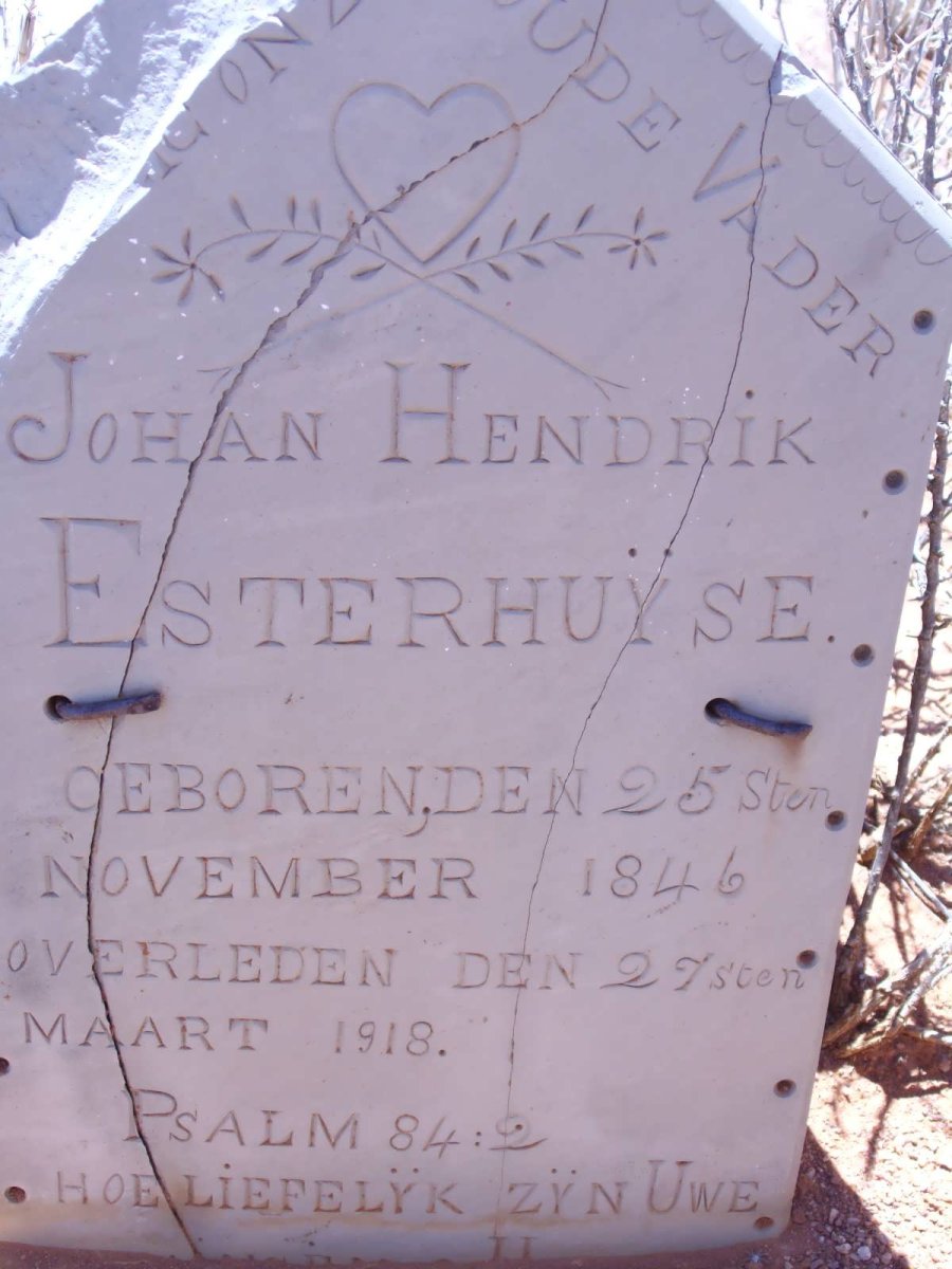ESTERHUYSE Johan Hendrik 1846-1918