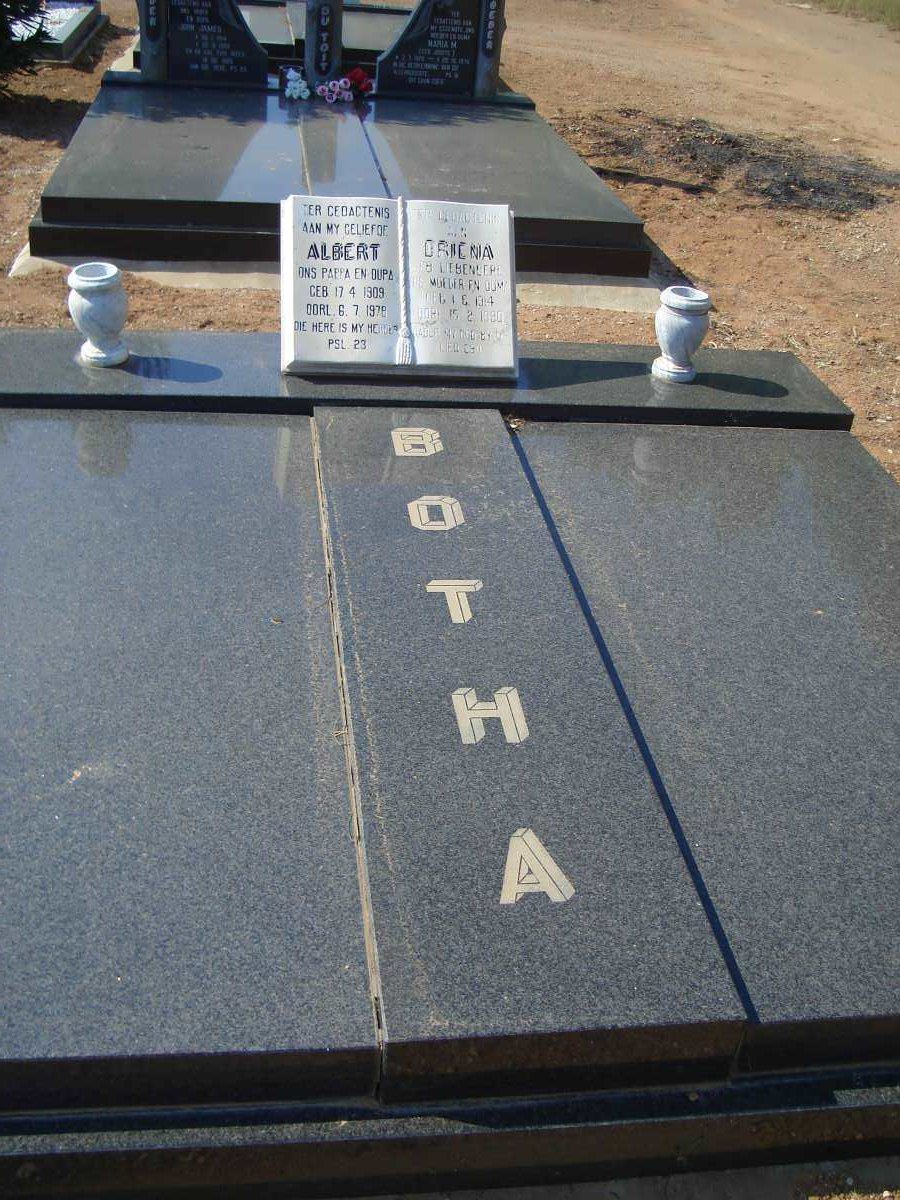 BOTHA Albert 1909-1978 &amp; Driena LIEBENBERG 1914-1990 _1