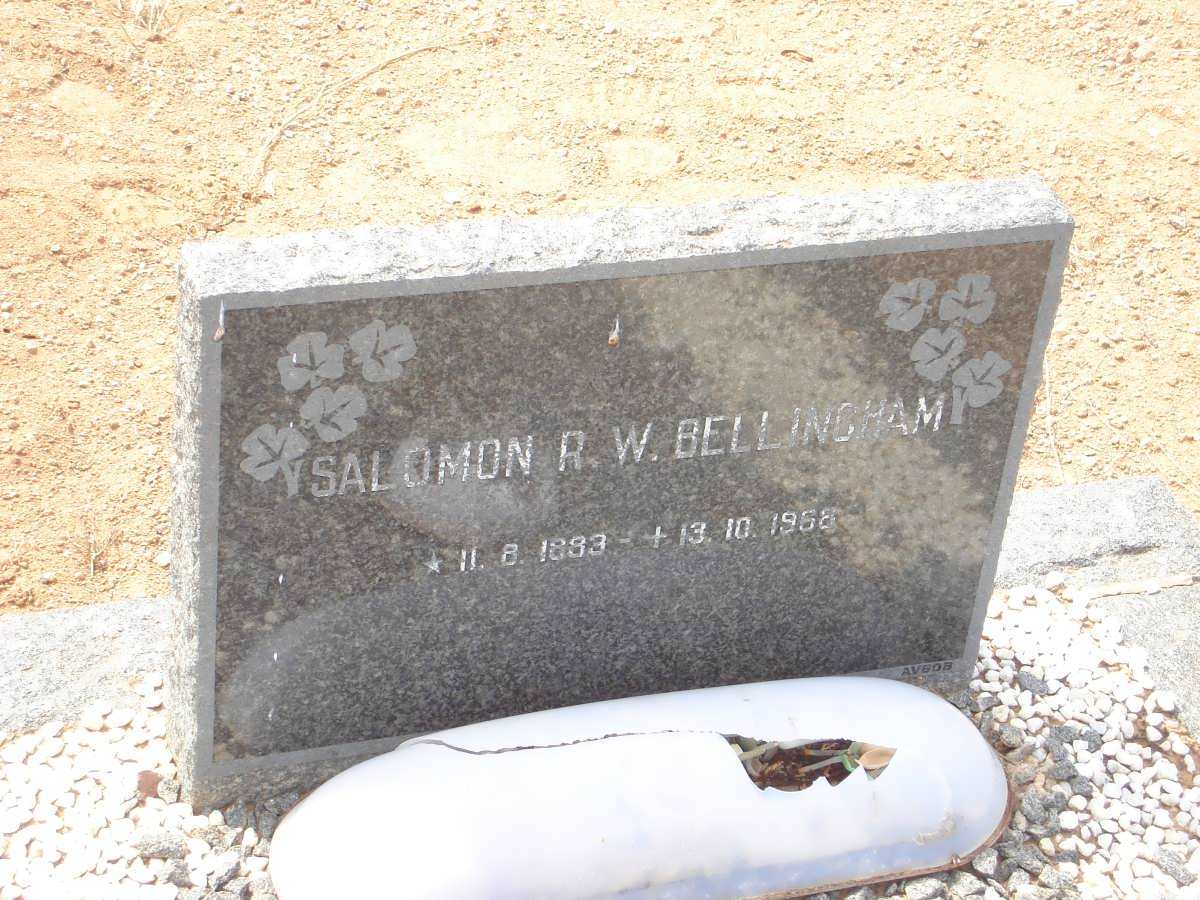 BELLINGHAM Saloman R.W. 1893-1968