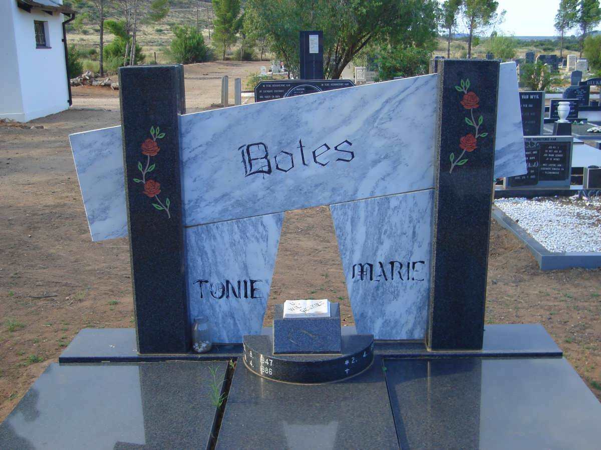 BOTES Tonie 1947-1986 &amp; Marie 1949-