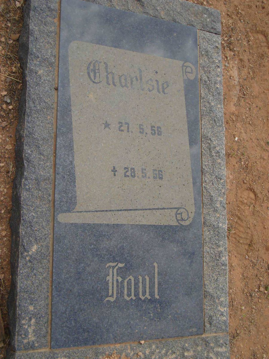 FAUL Charlsie 1956-1956