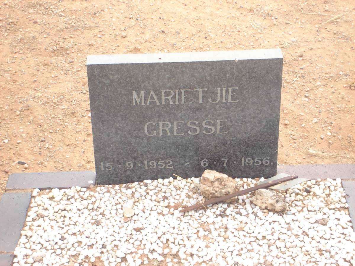 GRESSE Marietjie 1952-1956
