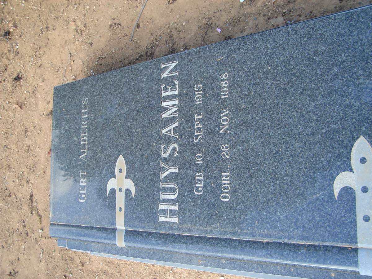 HUYSAMEN Gert Albertus 1915-1988