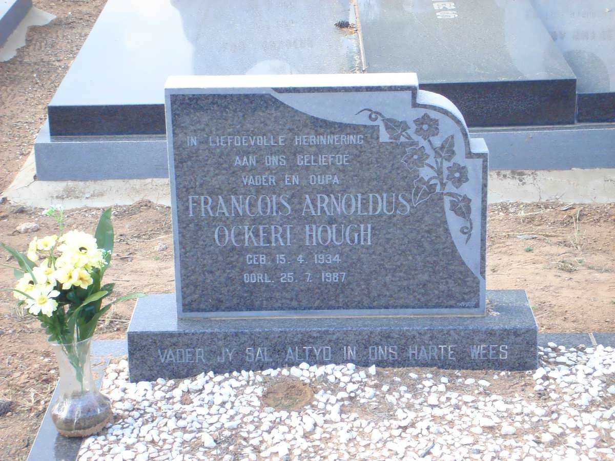 HOUGH Francois Arnoldus Ockert 1934-1987