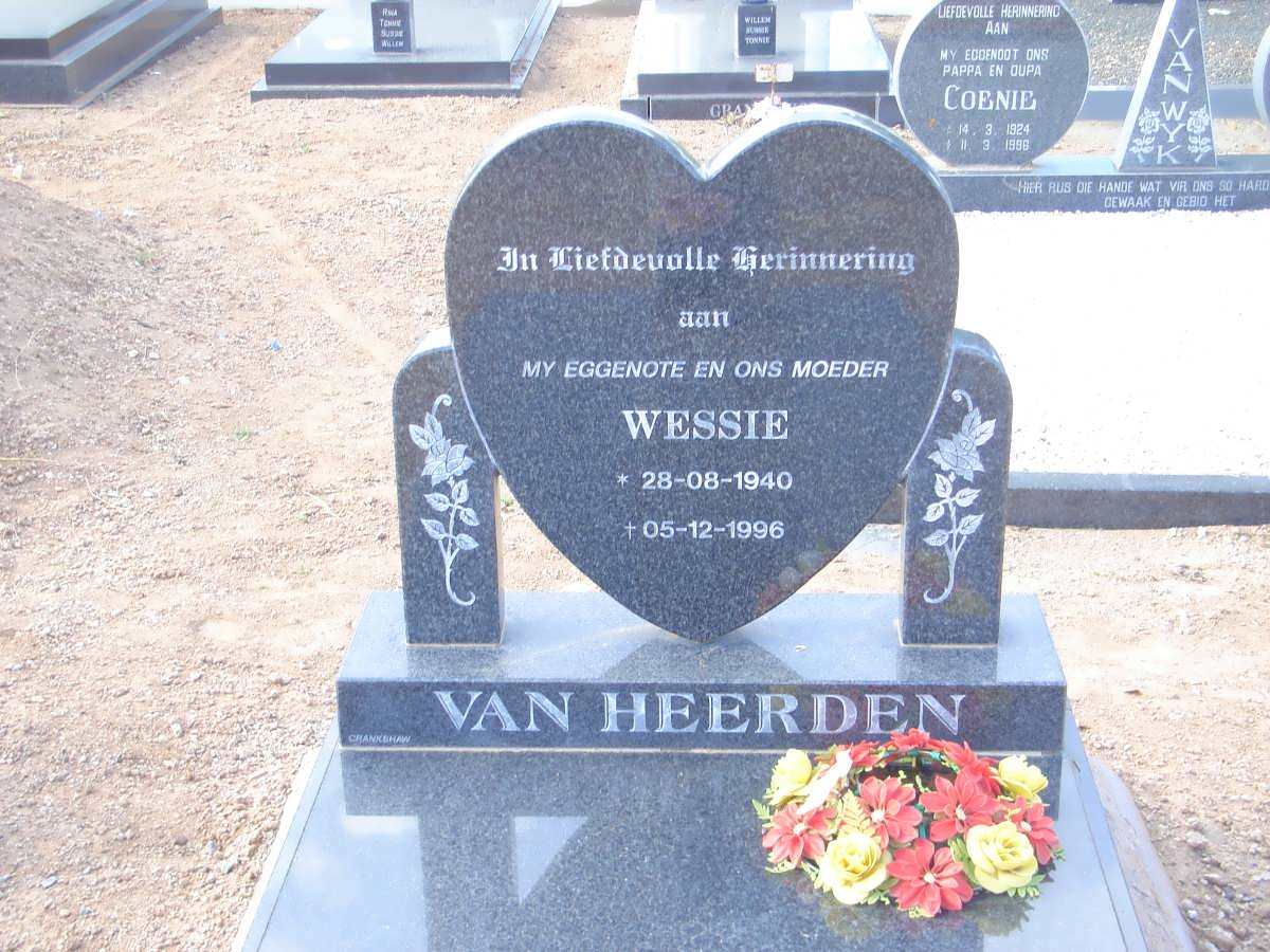 HEERDEN Wessie, van 1940-1996