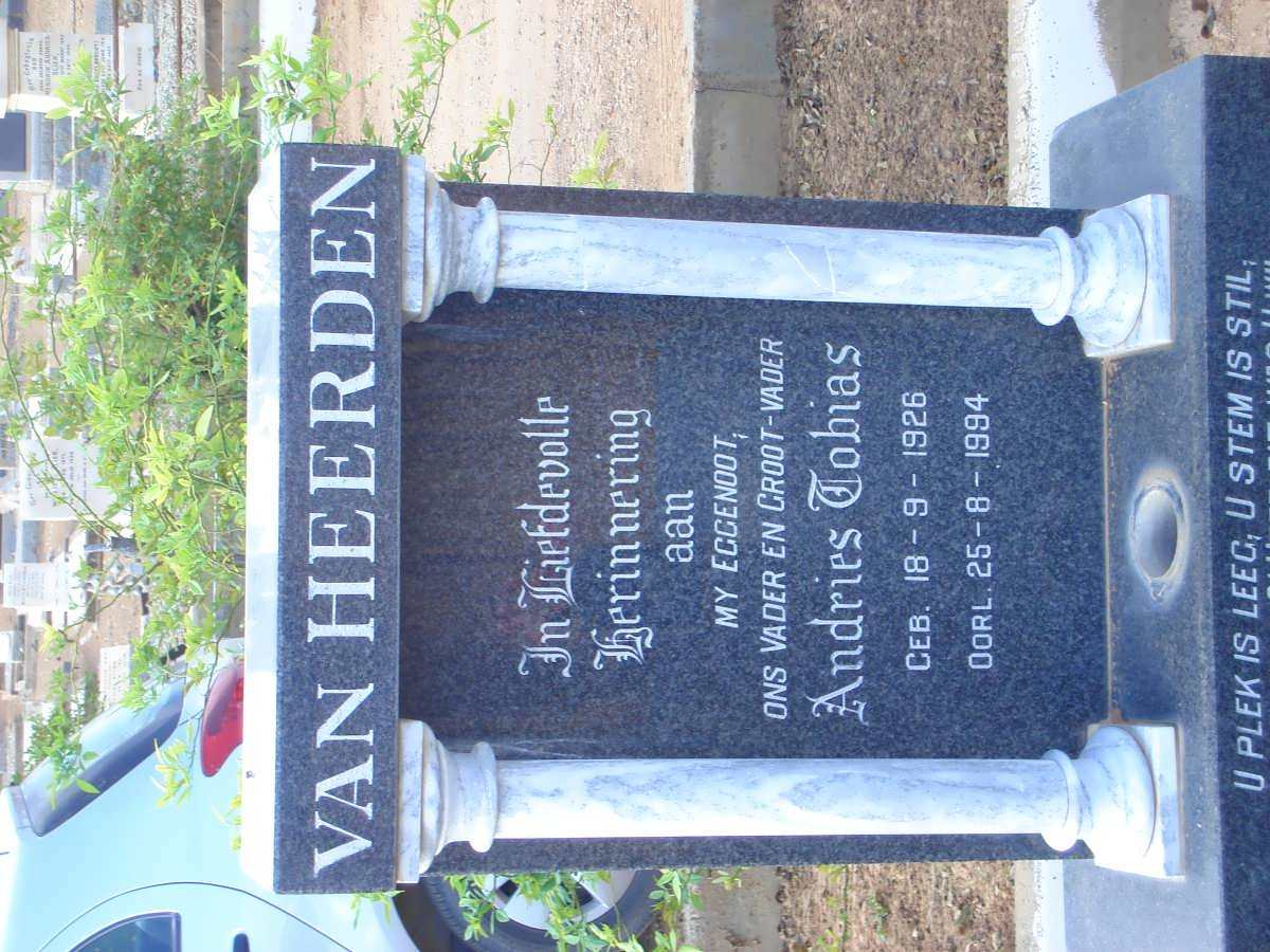 HEERDEN Andries Tobias, van 1926-1994