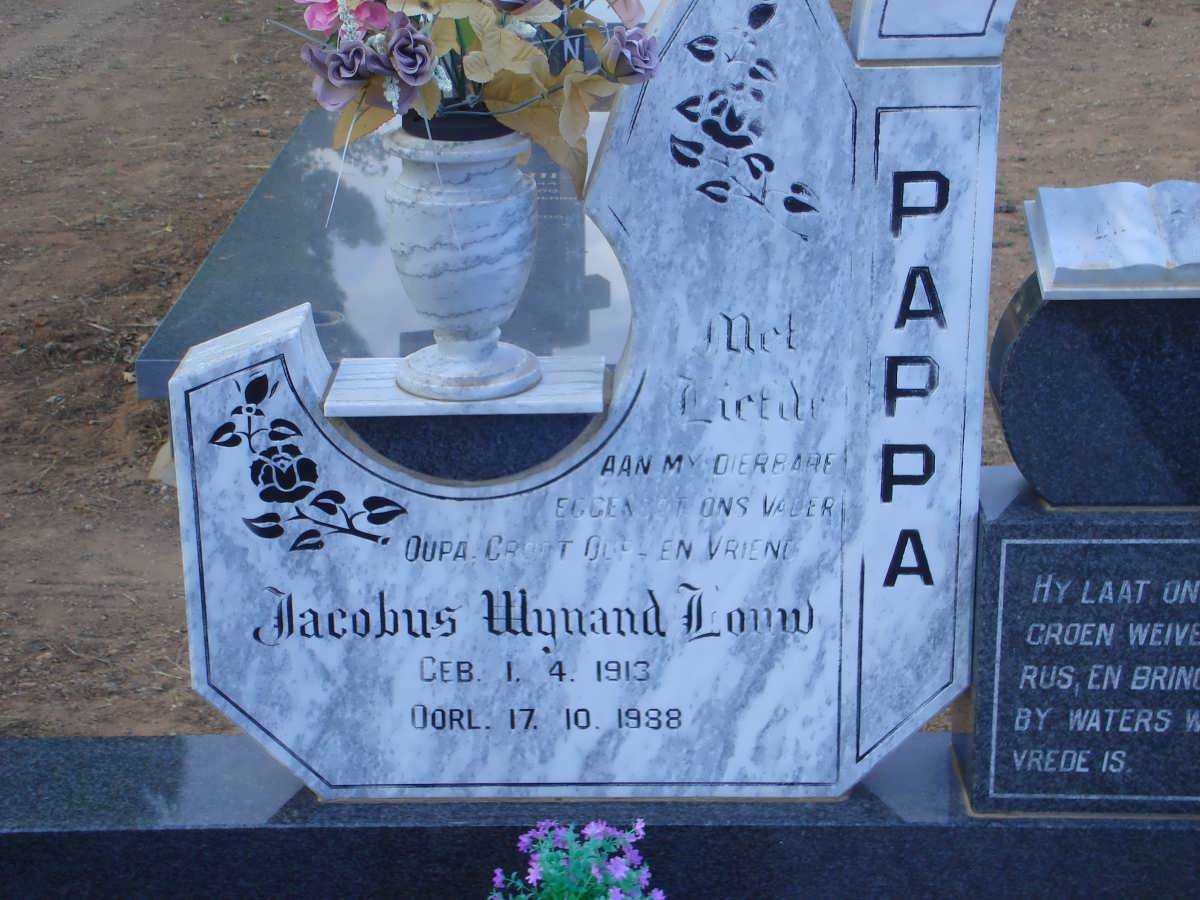 HORN Jacobus Wynand Louw 1913-1988