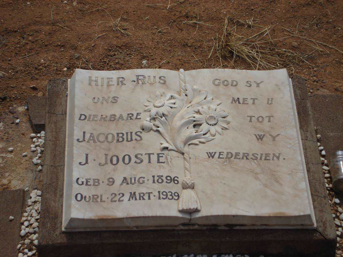 JOOSTE Jacobus J. 1896-1939