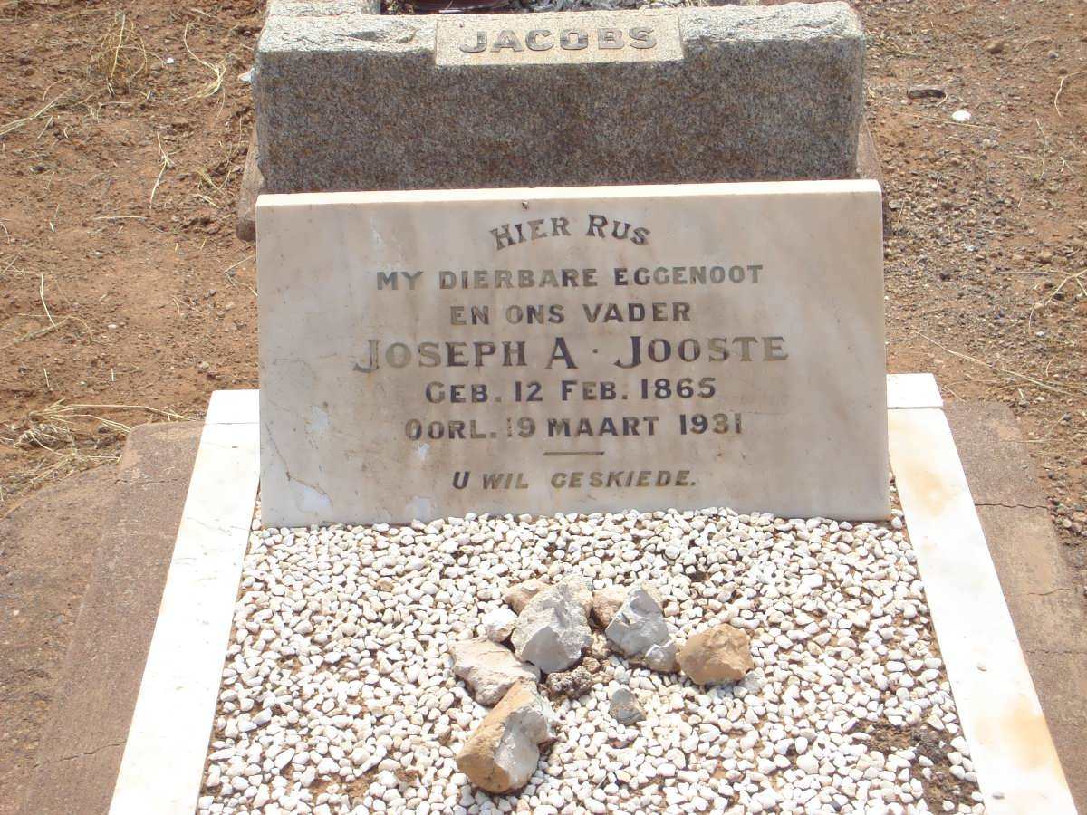 JOOSTE Joseph A. 1865-1931