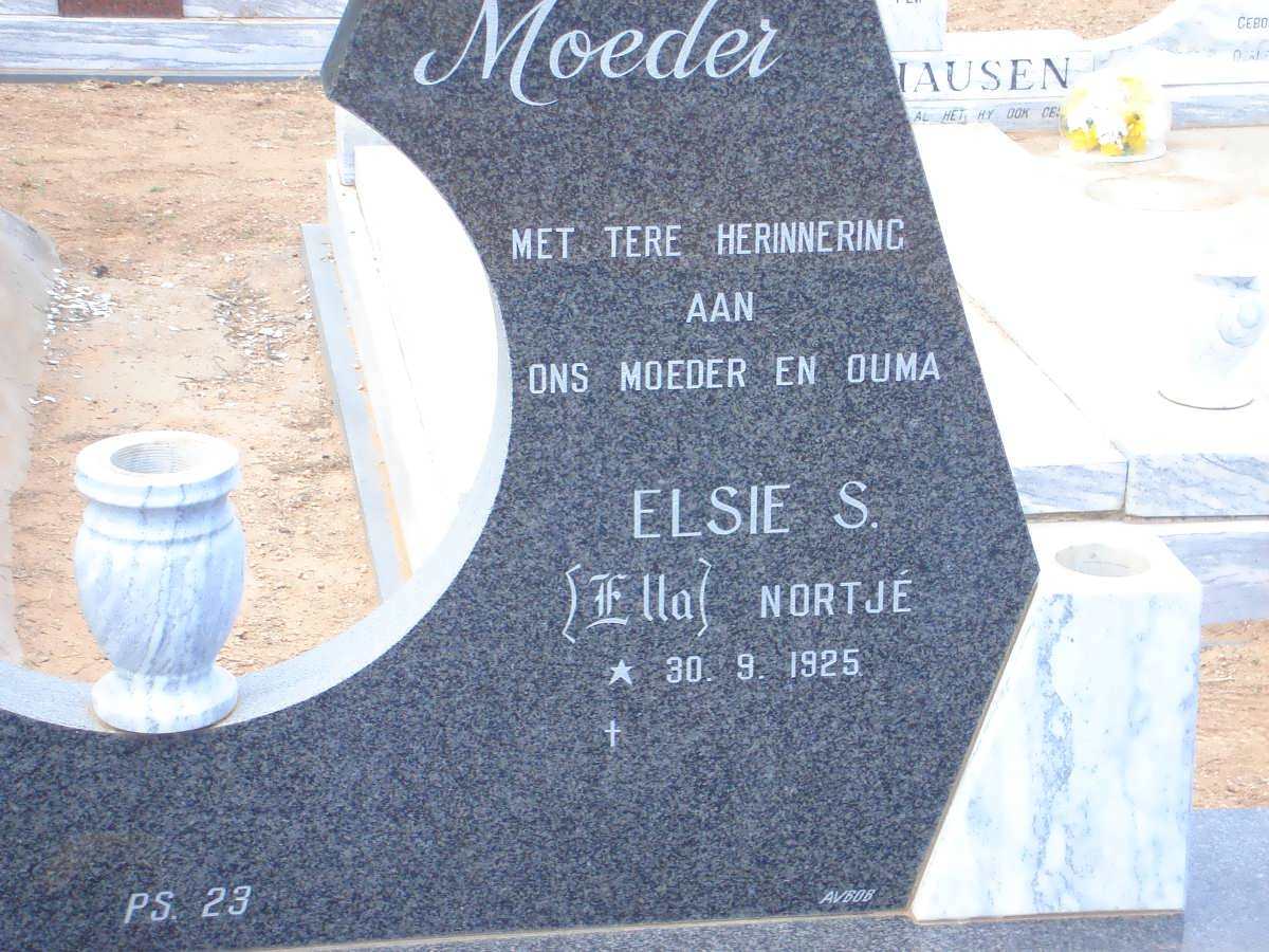 JOSLING Elsie S. nee NORTJE 1925-
