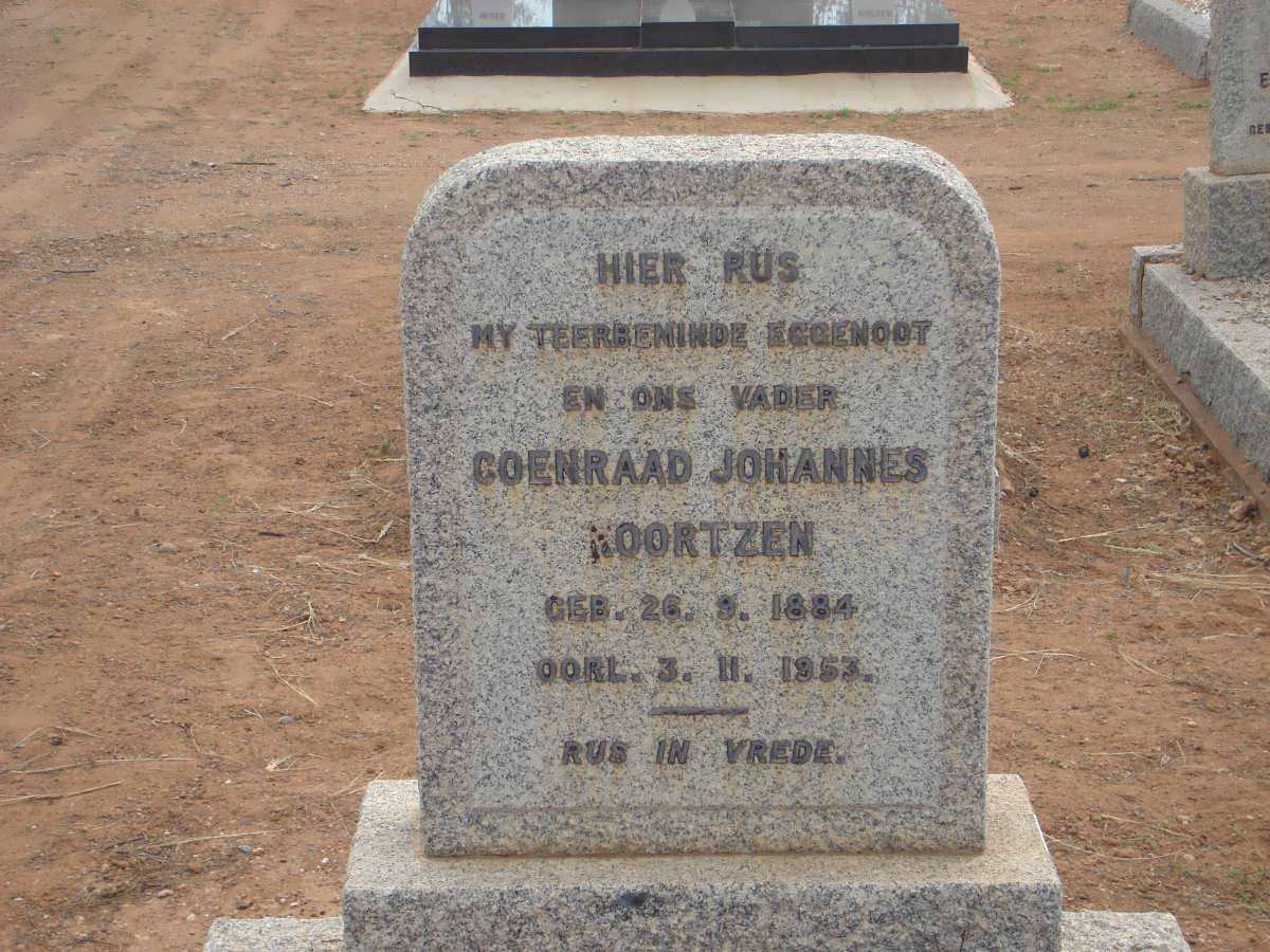 KOORTZEN Coenraad Johannes 1884-1953
