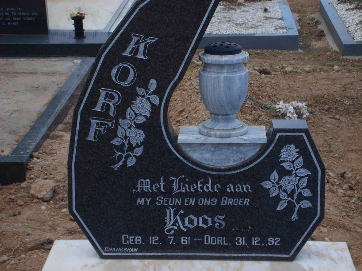 KORF Koos 1961-1992