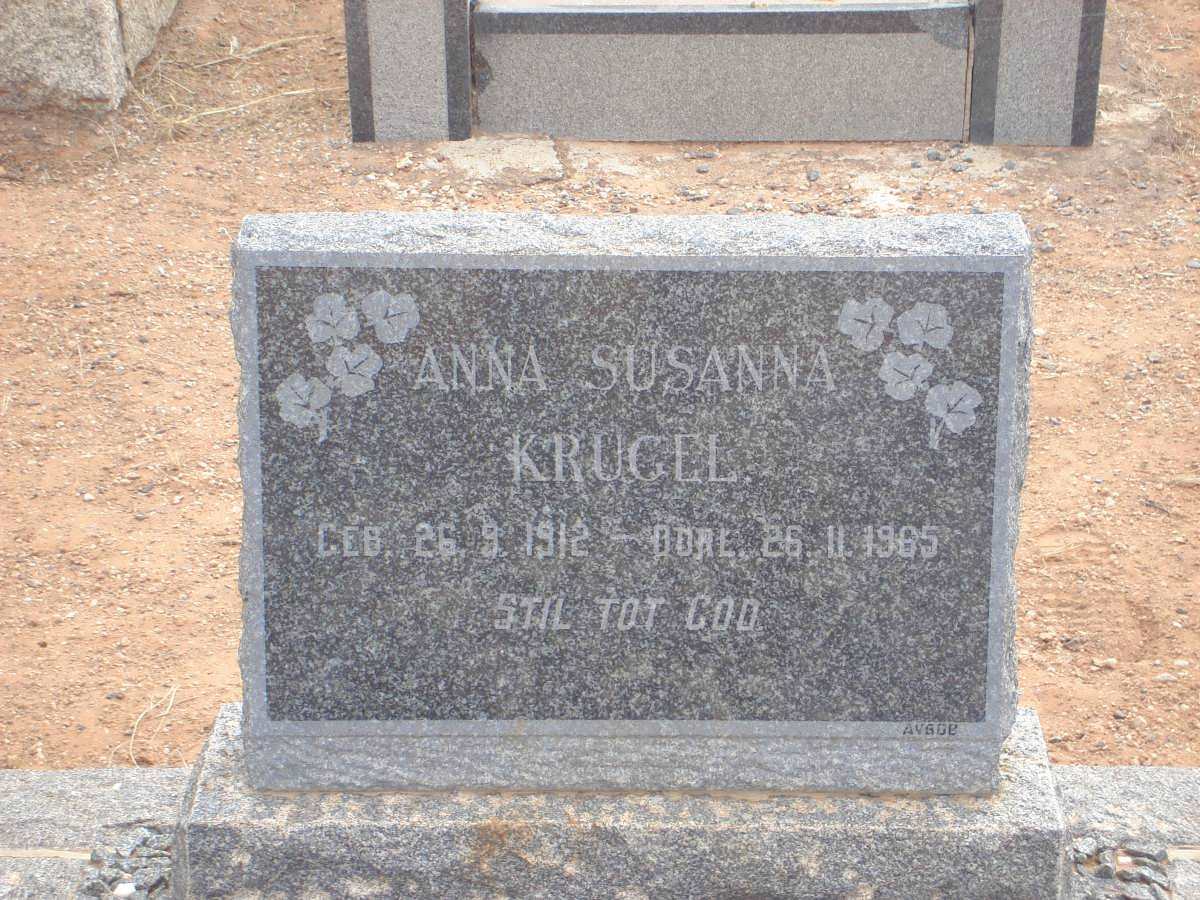 KRUGEL Anna Susanna 1912-1965