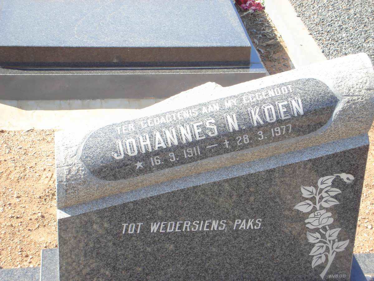 KOEN Johannes N. 1911-1977