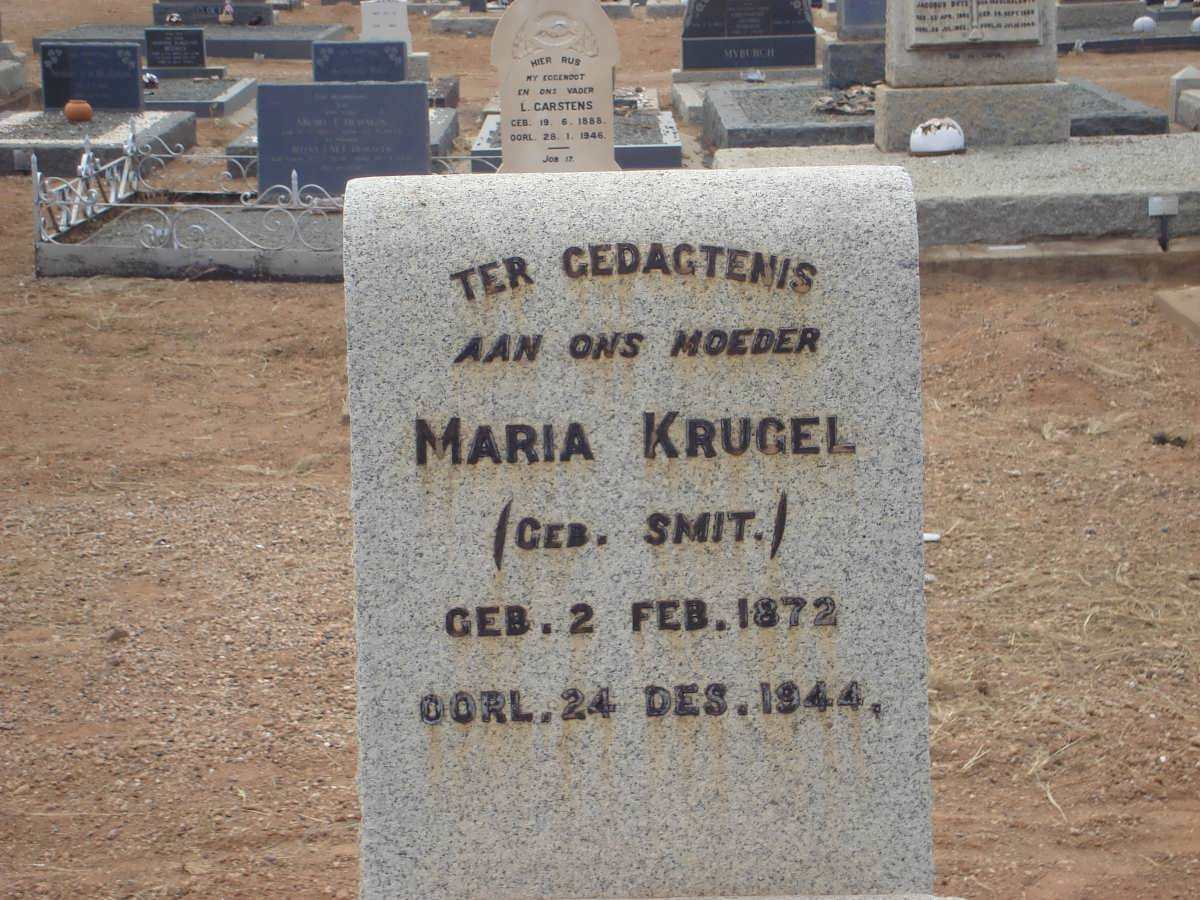 KRUGEL Maria nee SMIT 1872-1944