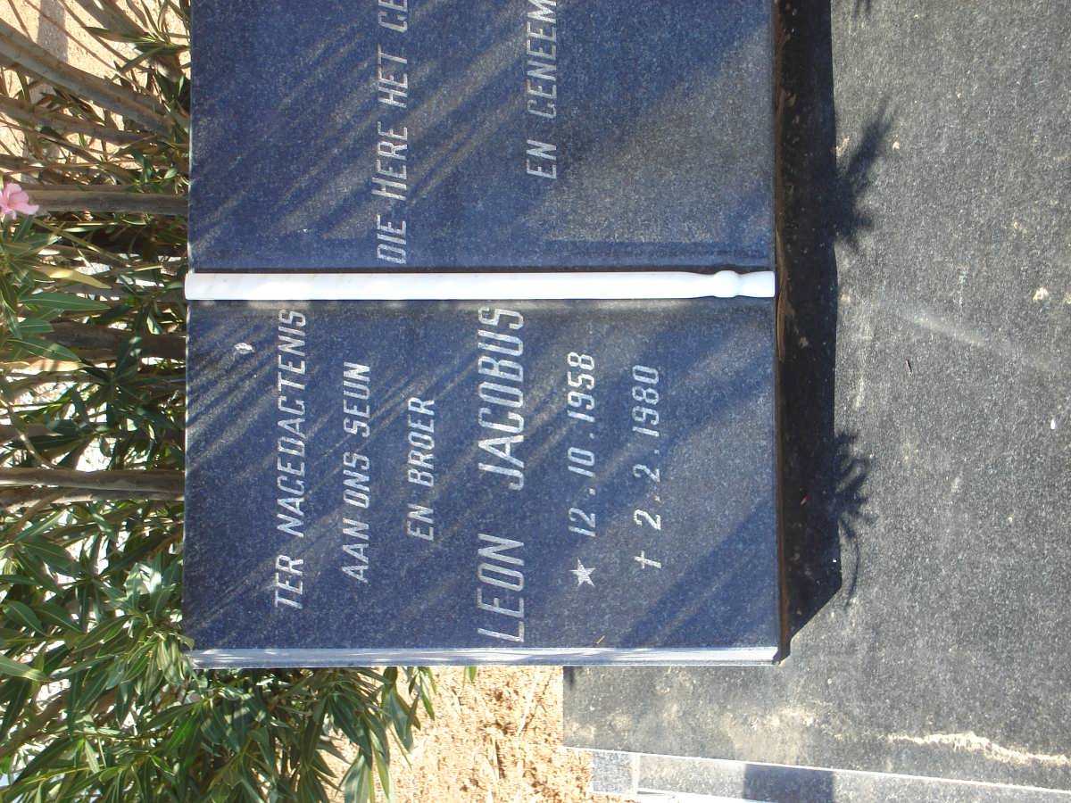 KOTZE Leon Jacobus 1958-1980