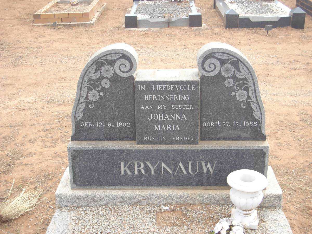 KRYNAUW Johanna Maria 1892-1955