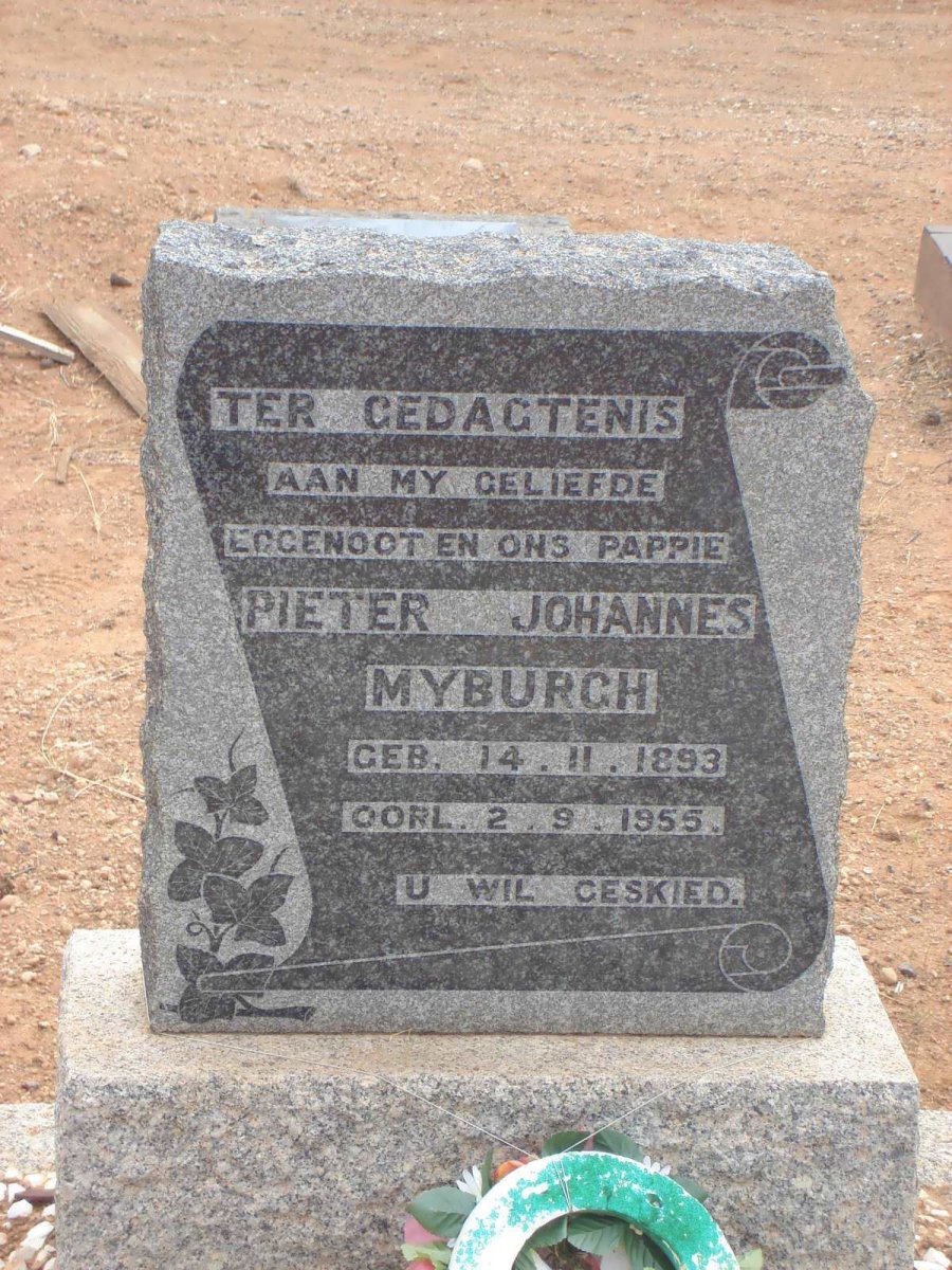 MYBURGH Pieter Johannes 1893-1955