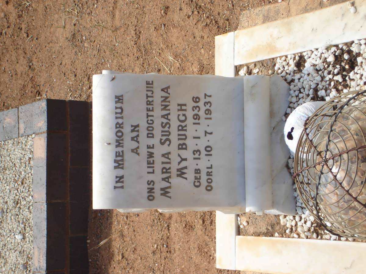 MYBURGH Maria Susanna 1936-1937