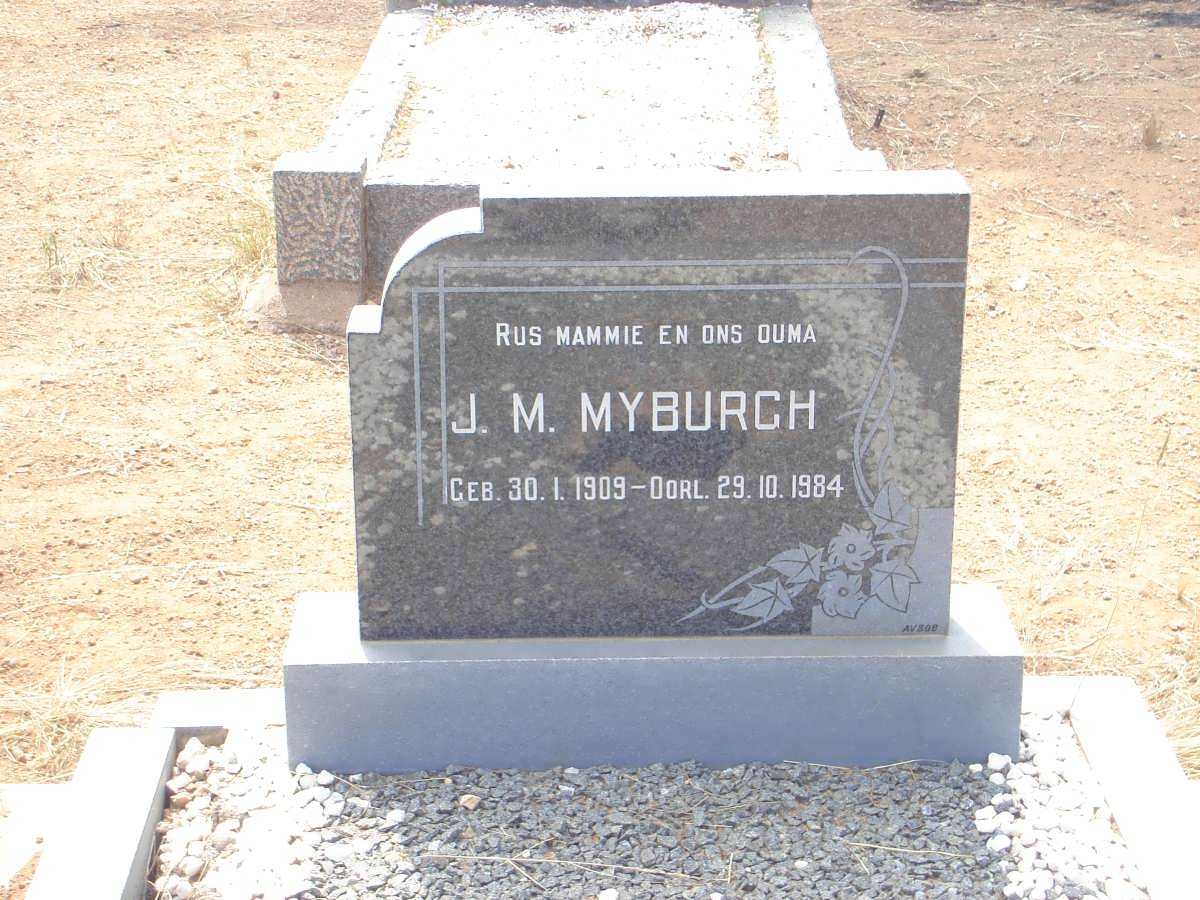 MYBURGH J.M. 1909-1984