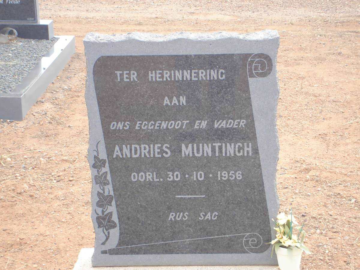MUNTINGH Andries -1956