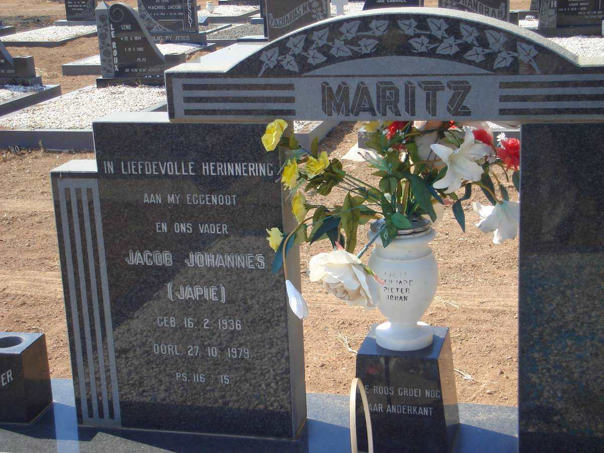 MARITZ Jacob Johannes 1936-1979