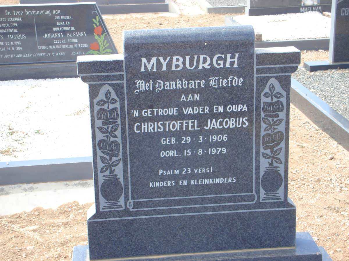 MYBURGH Christoffel Jacobus 1906-1979