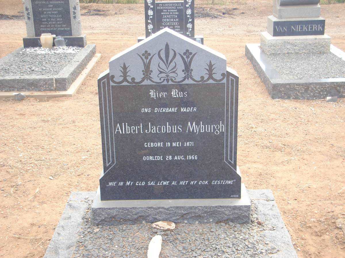 MYBURGH Albert Jacobus 1871-1956