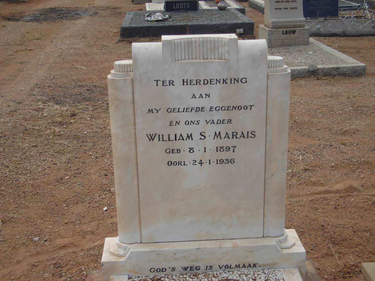 MARAIS William S. 1897-1936