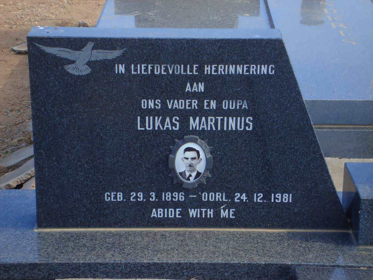 MAREE Lukas Martinus 1896-1981