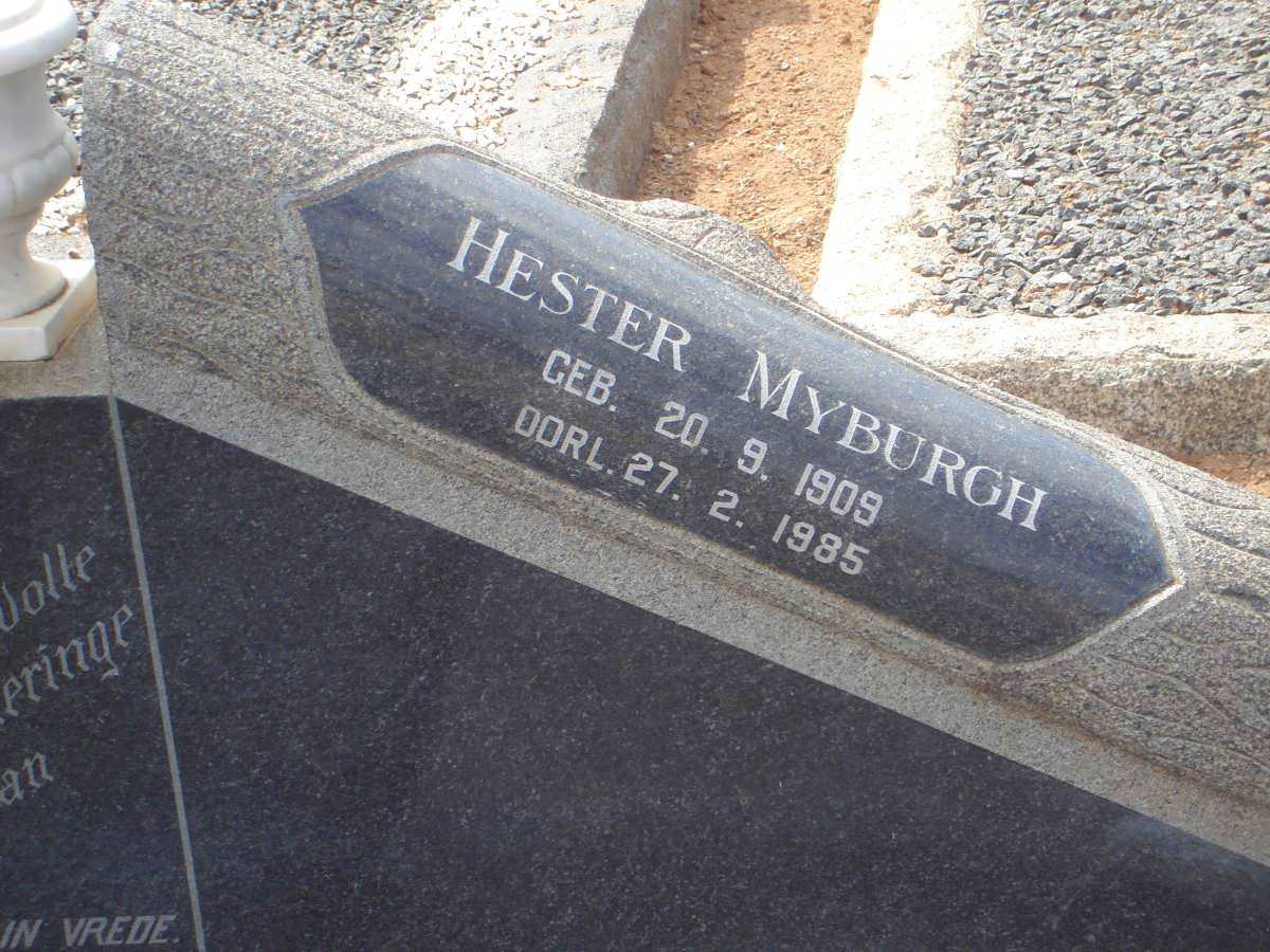 MYBURGH Hester 1909-1985