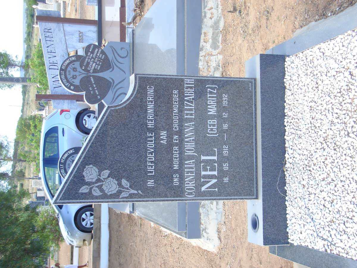 NEL Cornelia Johanna Elizabeth nee MARITZ 1912-1992