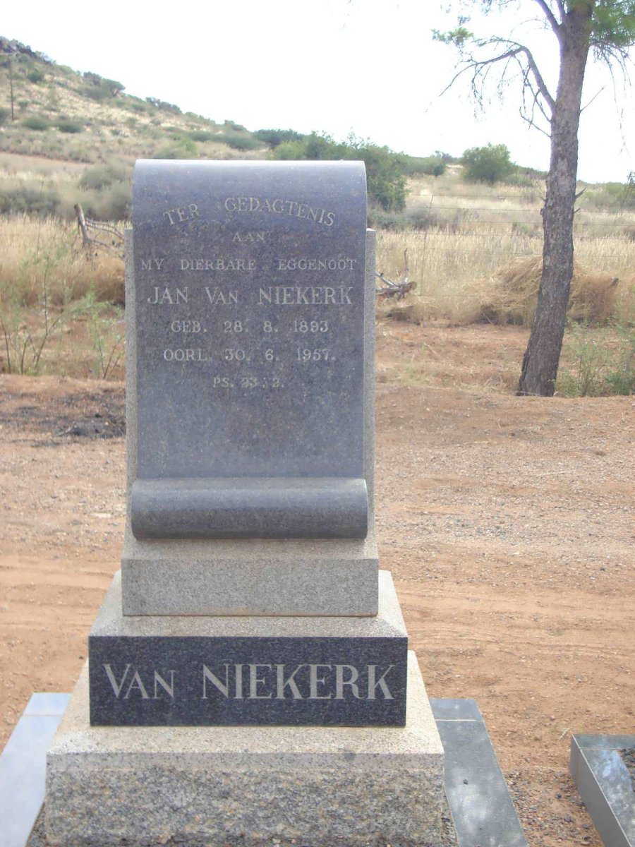 NIEKERK Jan, van  1893-1957