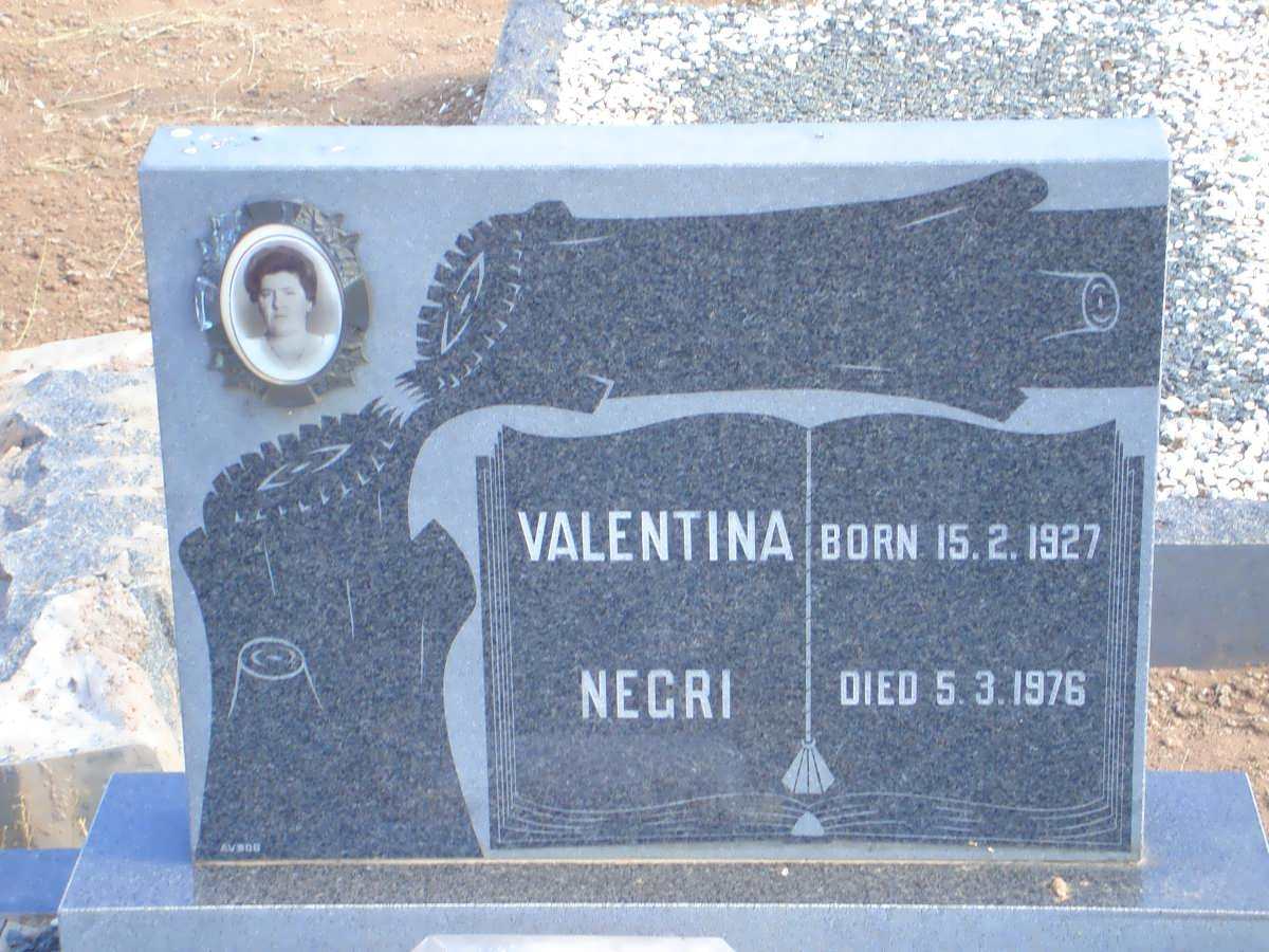 NEGRI Valentina 1927-1976