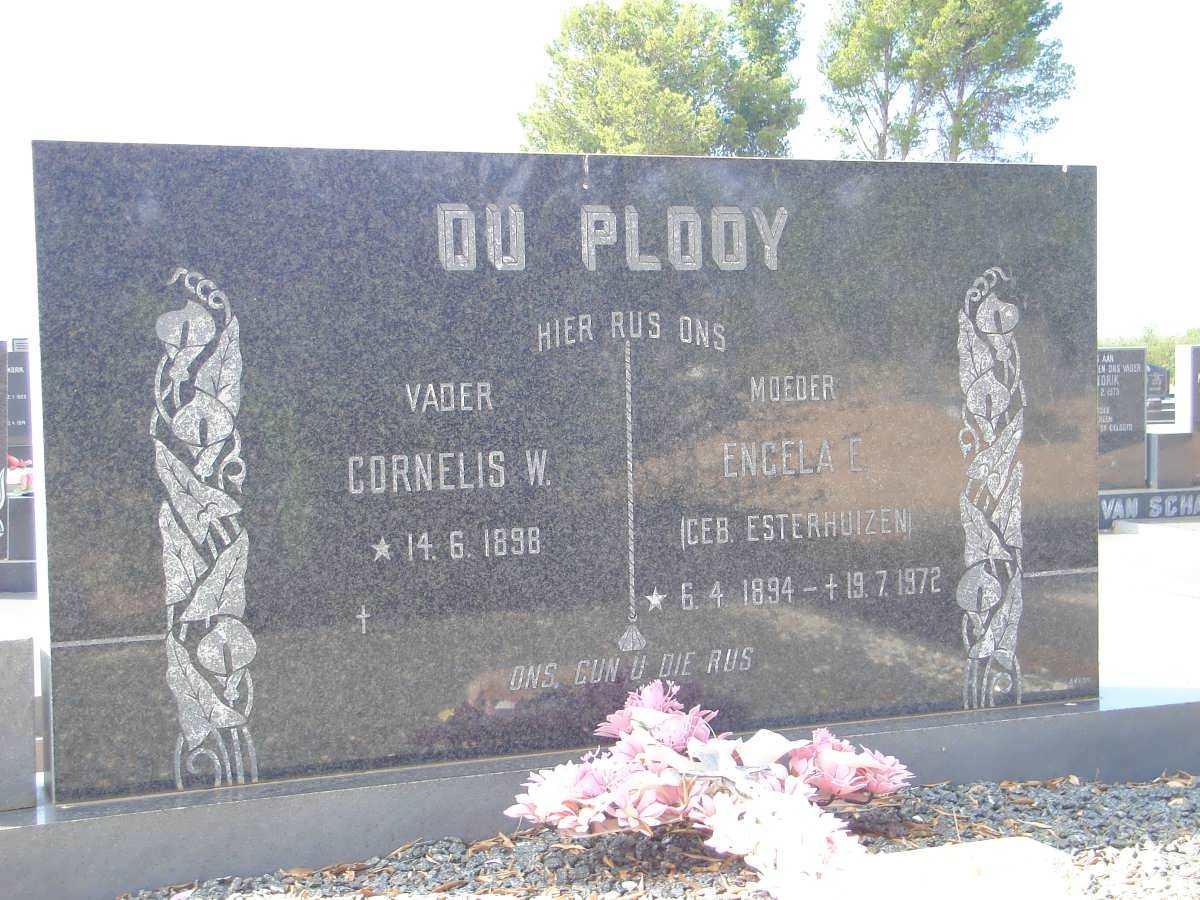 PLOOY Cornelis W., du 1898- &amp; Engela E. ESTERHUIZEN 1894-1972