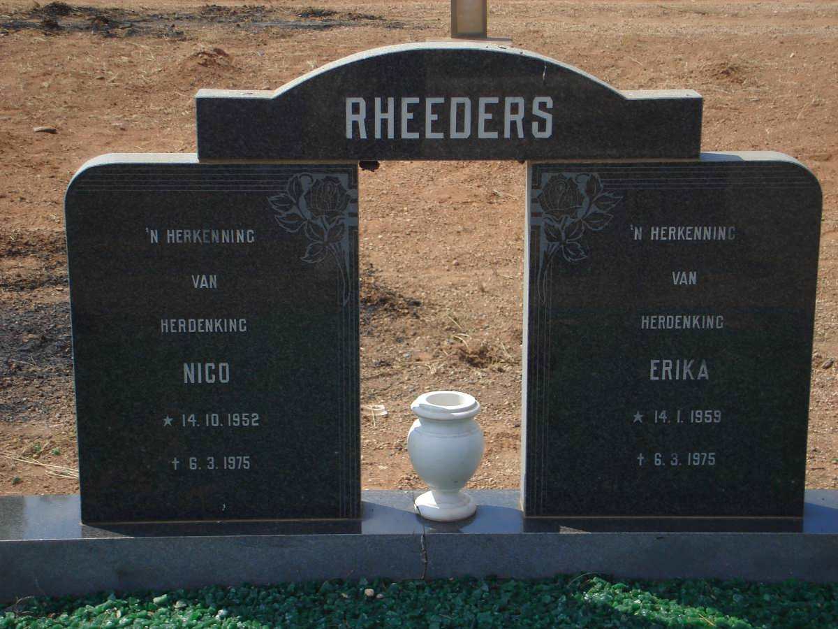 RHEEDERS Nico 1952-1975 &amp; Erika 1959-1975
